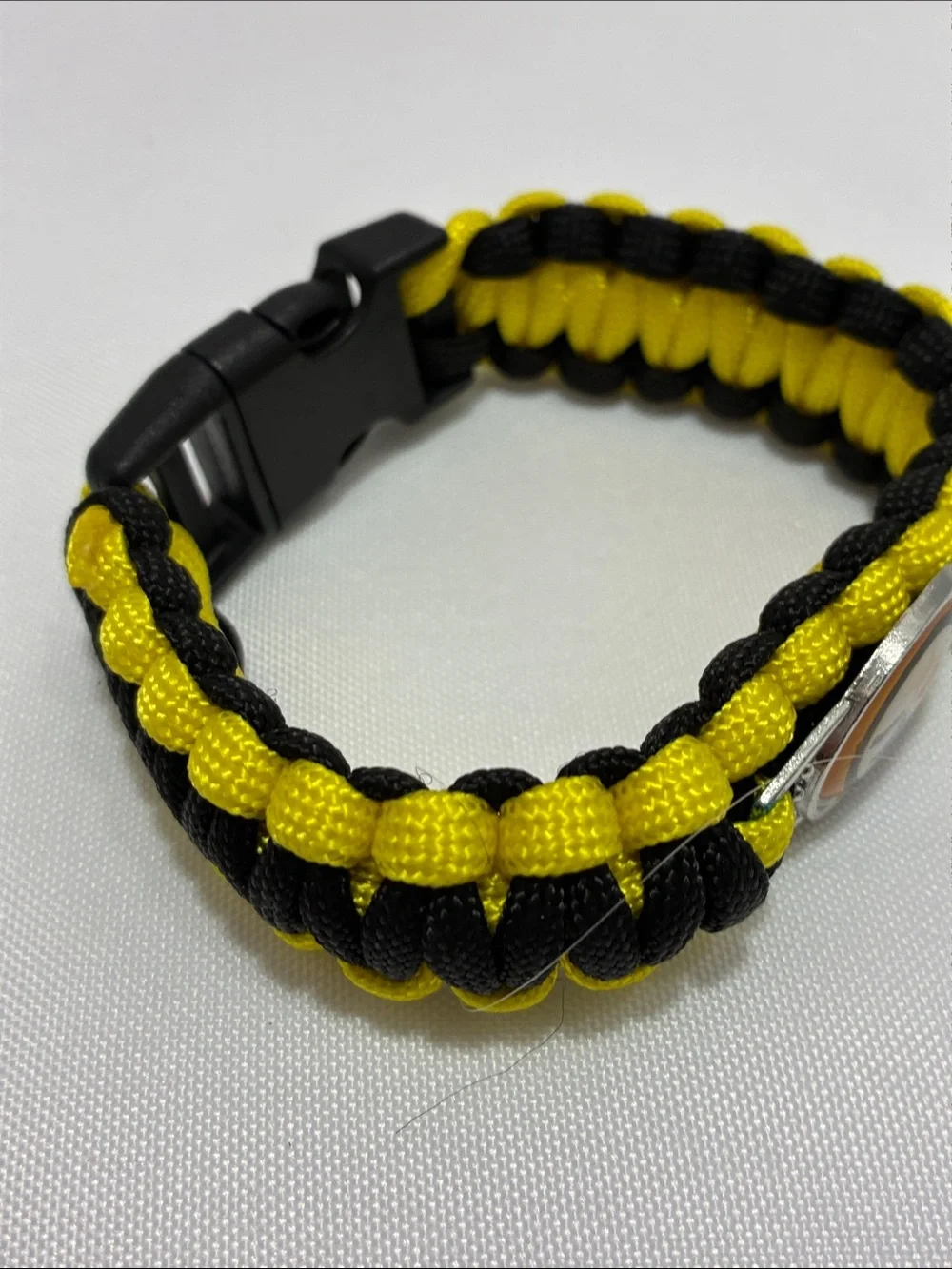 Black & Gold Steelers NFL Pittsburgh Braided Rope Wrist Bracelet